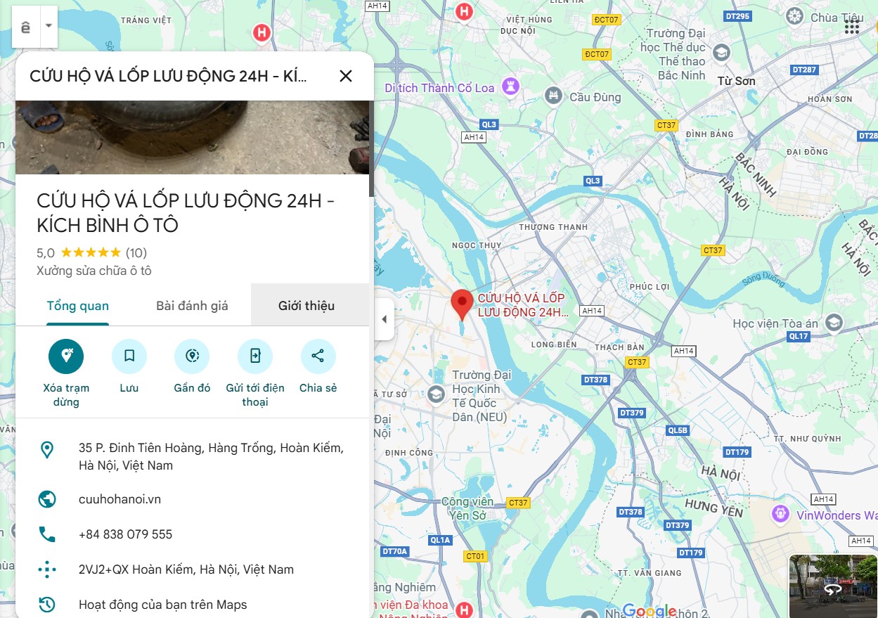 Cuuhohanoi.vn được đánh giá 5 sao về chất lượng dịch vụ