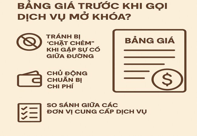 Nên Tham Khảo Trước Bảng Giá Mở Khóa Xe Ô Tô