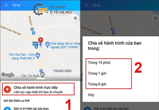 Người lái xe sử dụng Google Maps để gửi vị trí gọi cứu hộ xăng dầu khi bị hết xăng trên cao tốc. Người lái xe sử dụng Google Maps để gửi vị trí gọi cứu hộ xăng dầu khi bị hết xăng trên cao tốc.